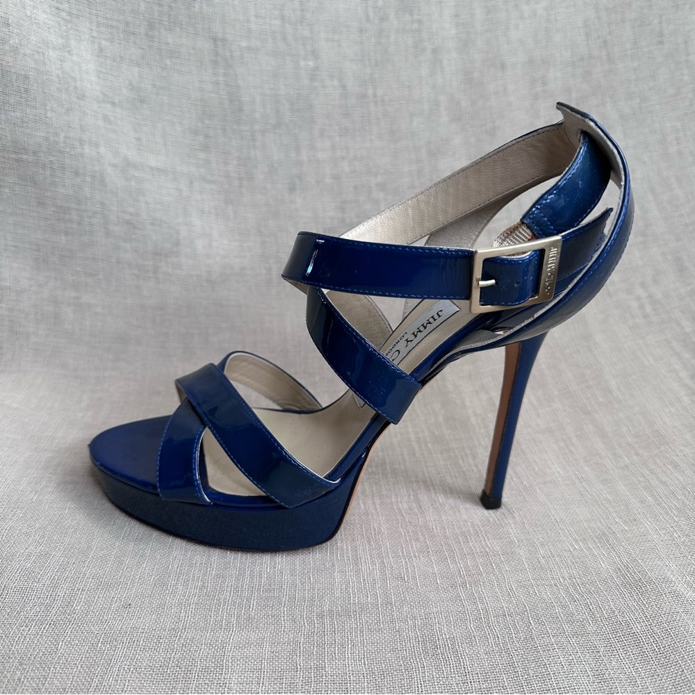 Jimmy Choo Vamp Stilettos Blue